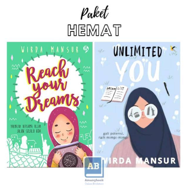 [Paket Hemat] Unlimited You & Reach Your Dream - Buku Wirda Mansur (100% Original)