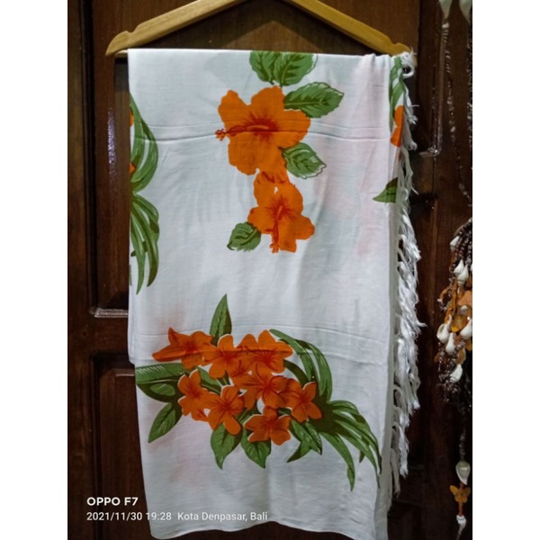 SARUNG PANTAI#SARUNG BALI OLEH OLEH BALI#SARUNG PANTAI BALI#-B.putih oren