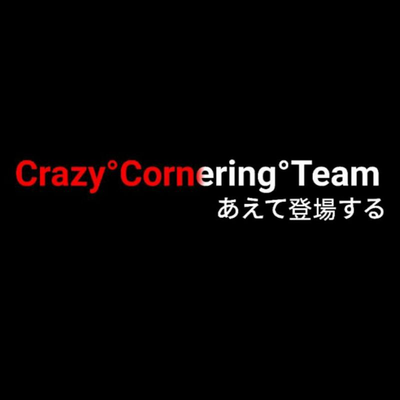 Stiker cutting CRAZY CORNERING TEAM cuting sticker bahan reflektive