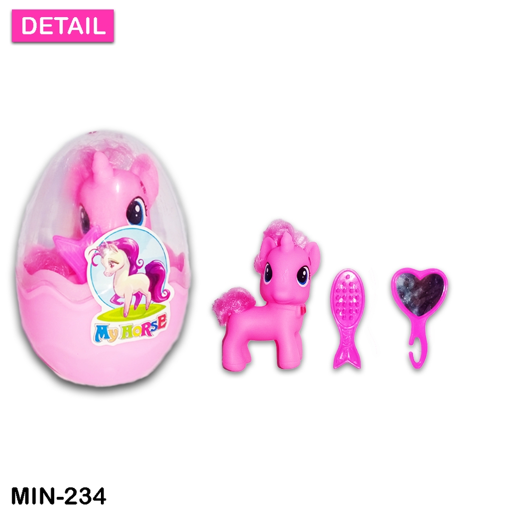 MIN-234 MY HORSE boneka kecil little pony action figure anak perempuan