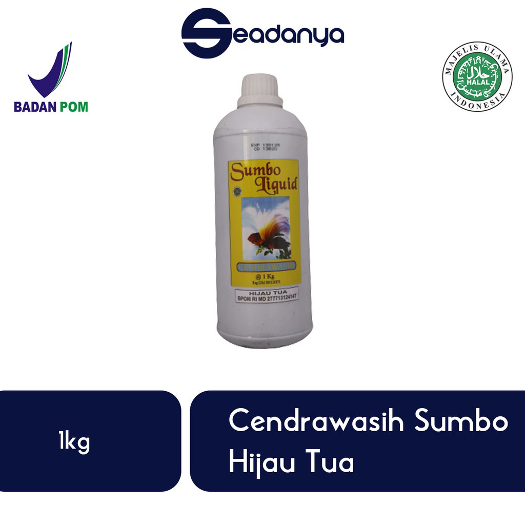 

Cendrawasih Sumba 1kg Hijau Tua Pewarna Makanan (Sumbo) - Halal MUI BPOM