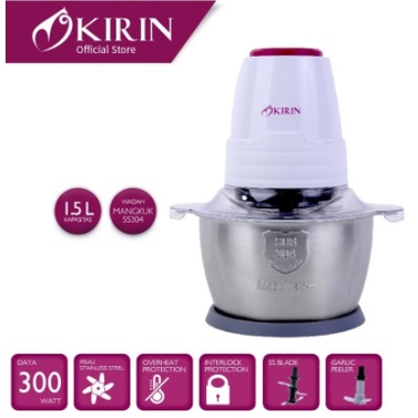 Kirin Food Chopper Processor 1,5L Stainless KFC-315S Penggiling Daging