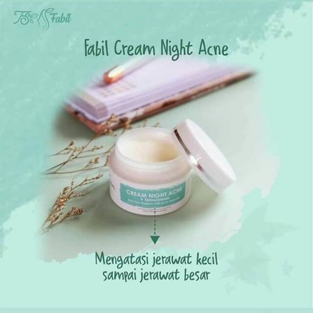 

Fabil Night Cream Acne With Temulawak