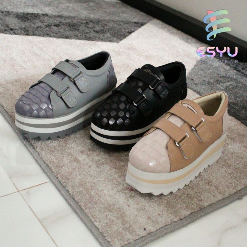 WEDGES WANITA WAVE SERIES SEPATU ESYU FOOTWEAR ORIGINAL;)