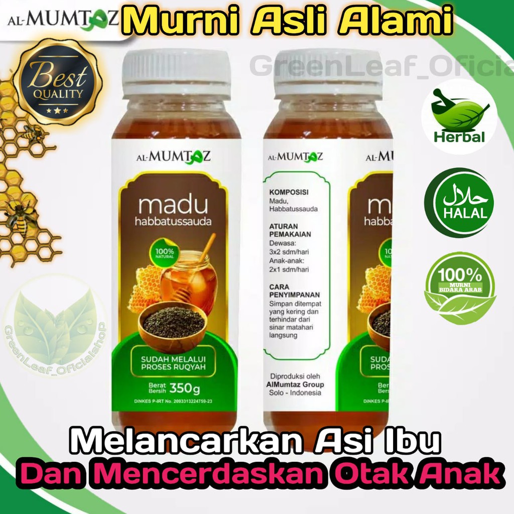 Madu Habbatussauda Vitamin Herbal ANAK Pelancar Asi booster Habatusauda Murni Asli Alami NAFSU MAKAN