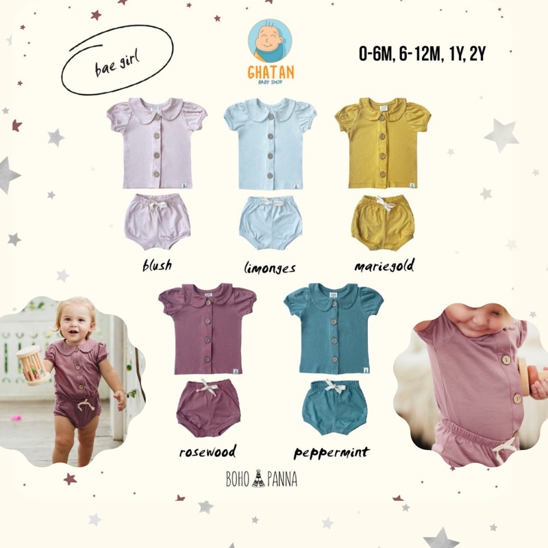 Bohopanna / Bohobaby Bae Girl - Setelan Anak Perempuan-1