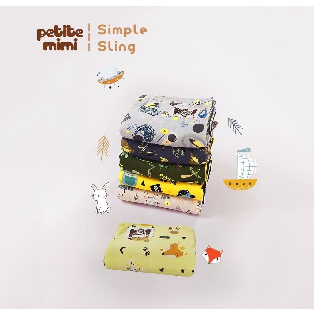 Geos Petite Mimi Motif / Gendongan Bayi / Simple Sling