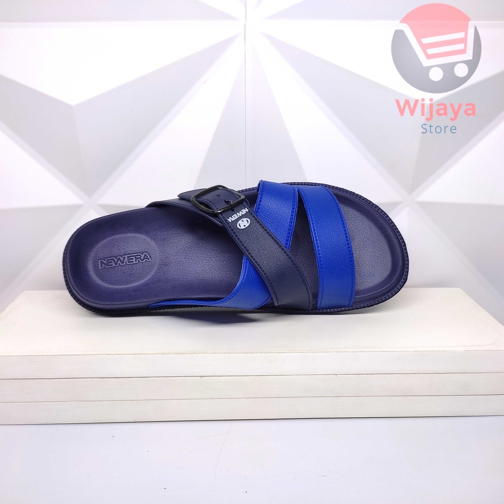 Sandal Slop Pria New Era 37018 Sendal Selop Karet Cowok Laki-Laki Kenyamanan dan Gaya untuk Setiap Hari