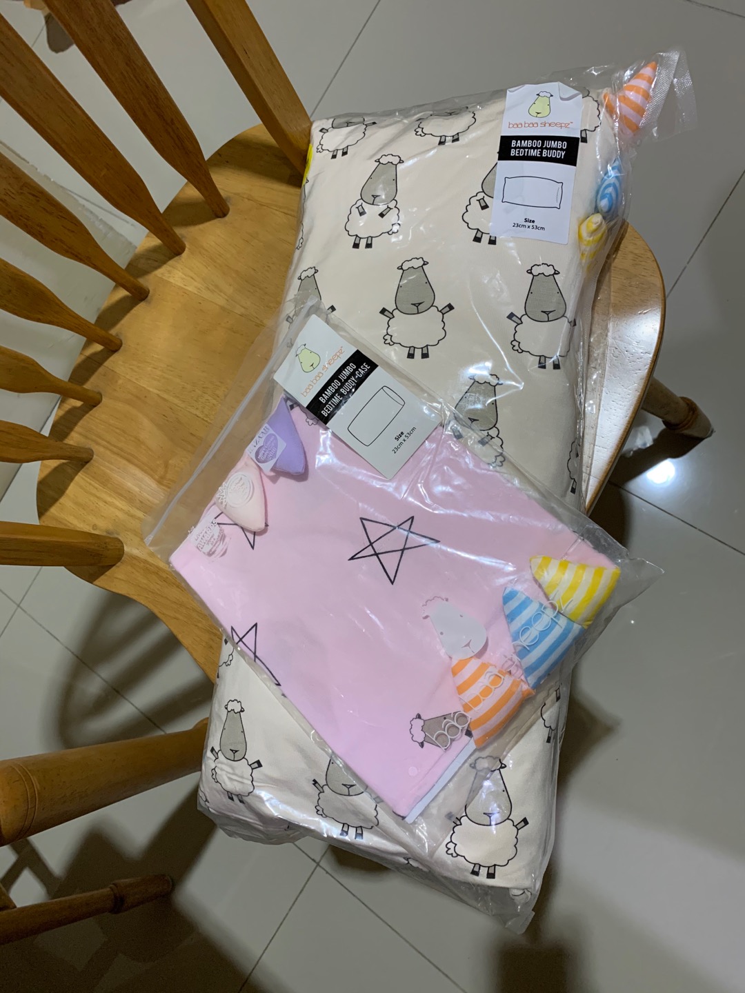 Baabaasheepz Case Small Medium Large Baa Baa Sheepz Cover Guling Bamboo Bedtime Sarung Bantal Pillow