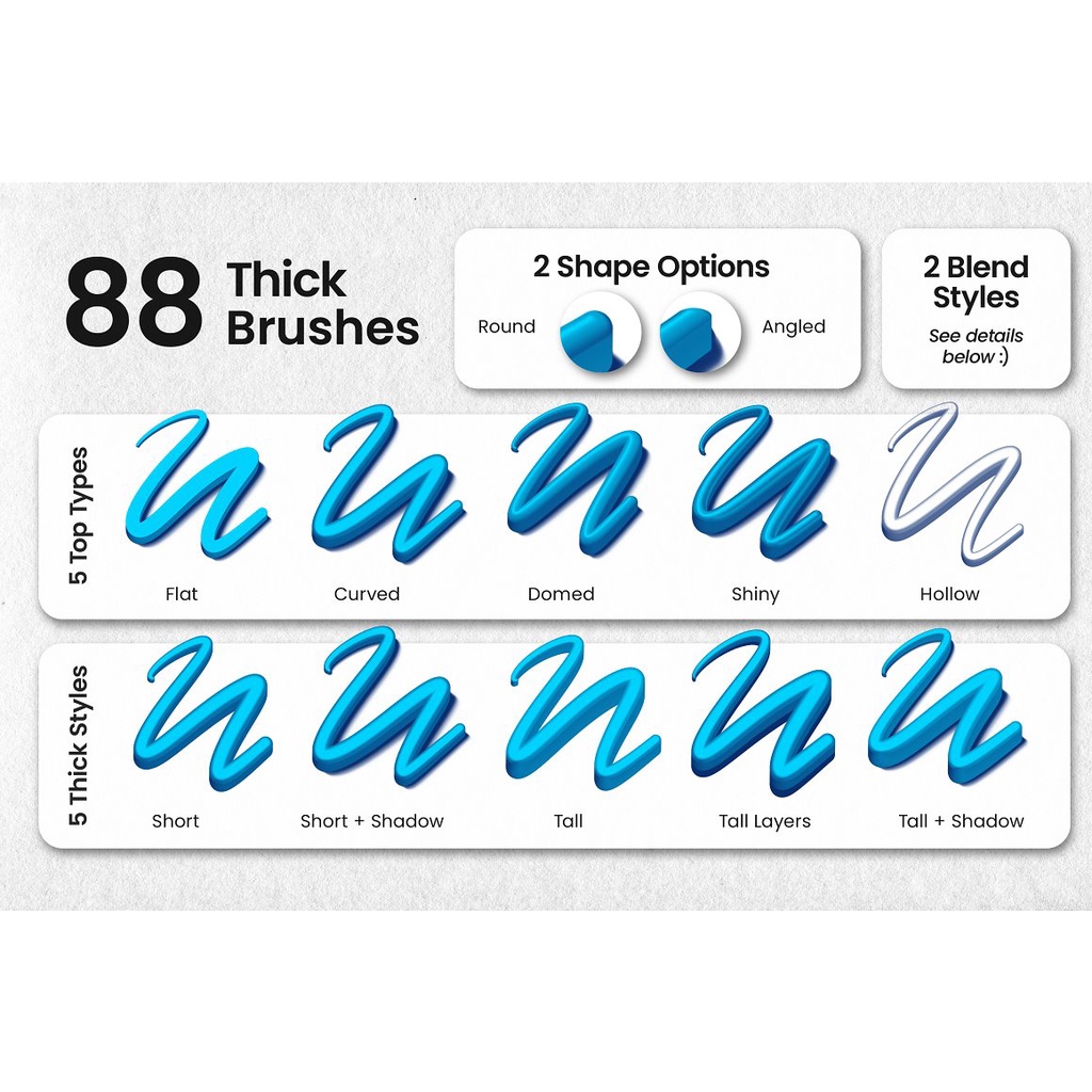 Procreate Brush - 3D Brush Bundle for Procreate