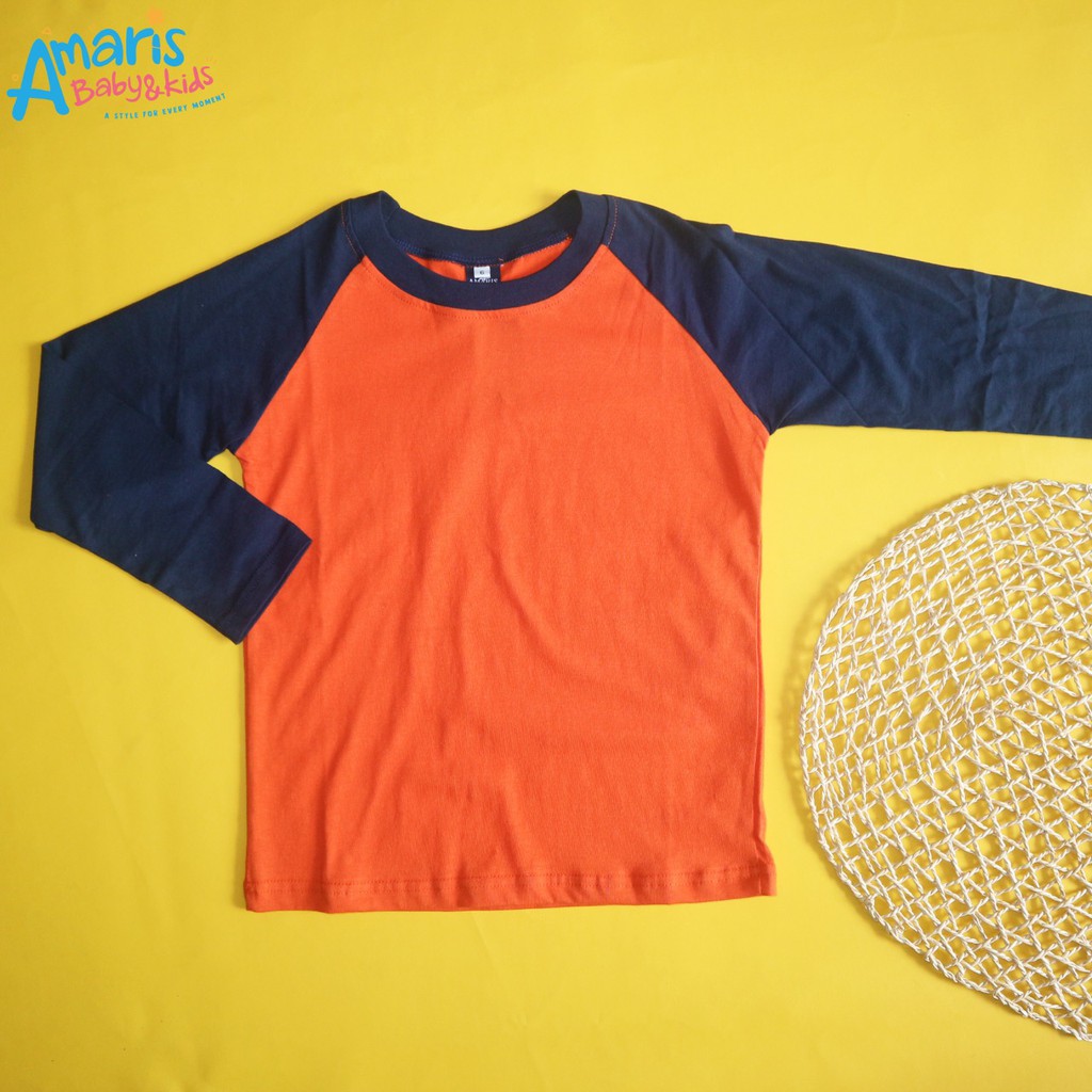 Amaris Kaos  Atasan Anak  Laki Laki Lengan Panjang Usia 6 11 