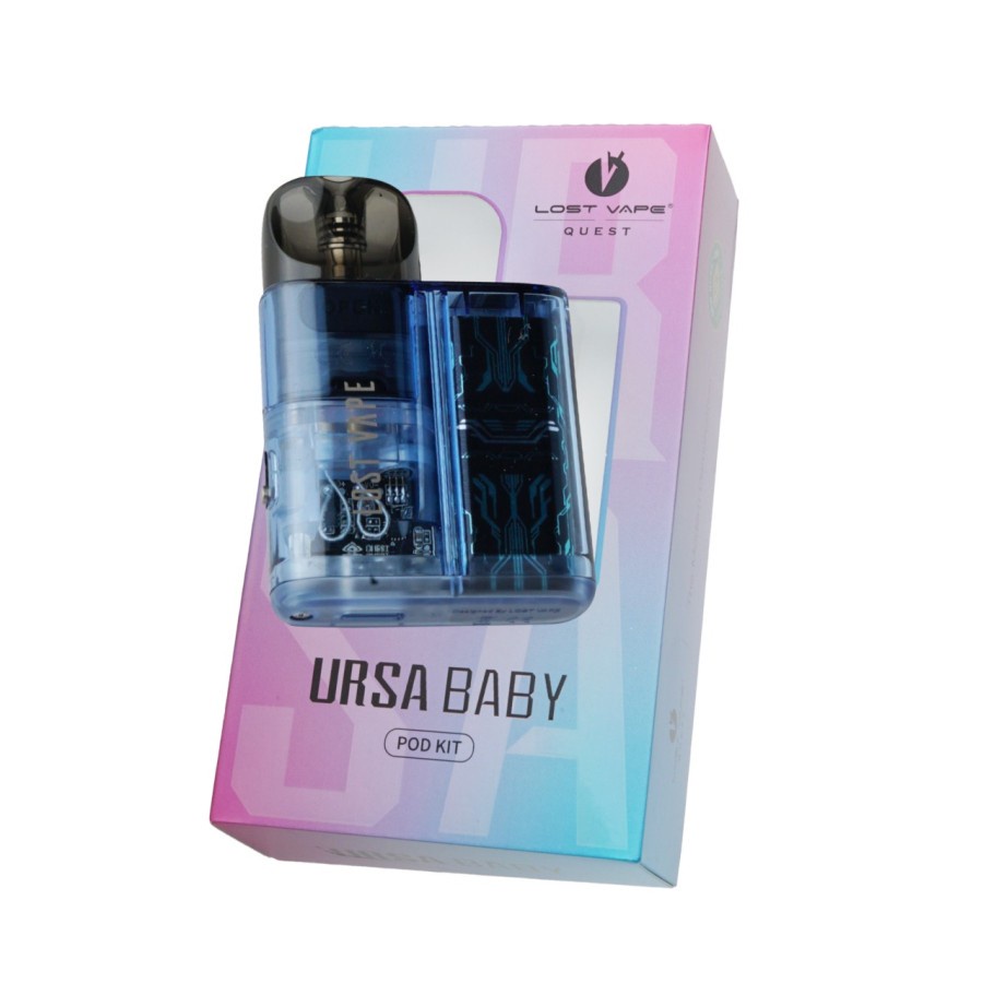 LOSTVAPE NEW POD SYSTEM URSA BABY CLEAR SERIES NEW POD AUTHENTIC