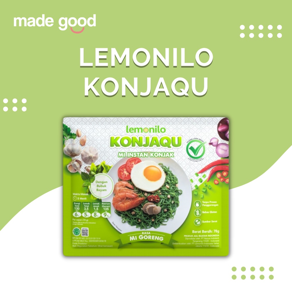 Lemonilo Konjaqu Mi Instant Konjak Rasa Mi Goreng