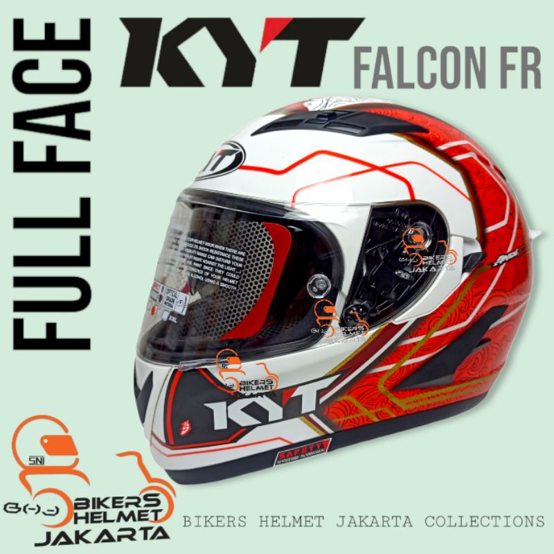 KYT HELM FALCON FR ANDI GILANG DOUBLE VISOR FULL FACE