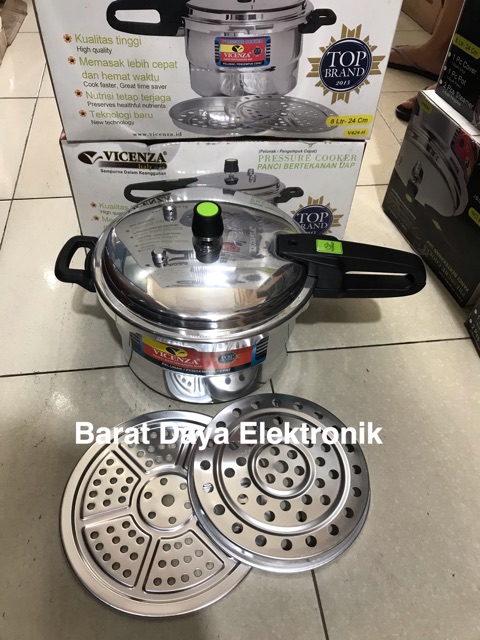 VICENZA Panci Presto Pressure Cooker V424 Panci Presto 8L