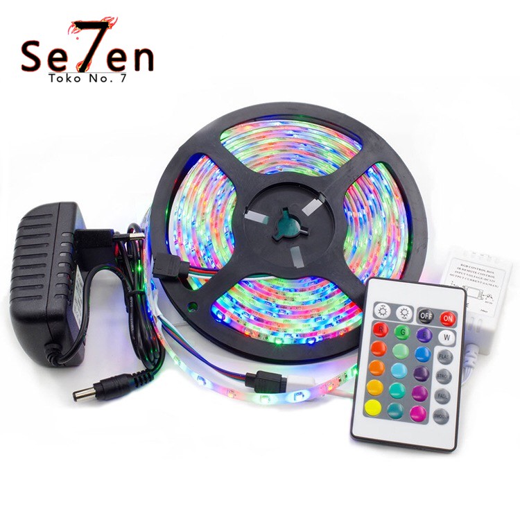 Led Strip 5M Remote RGB Warna Warni Kelap Kelip