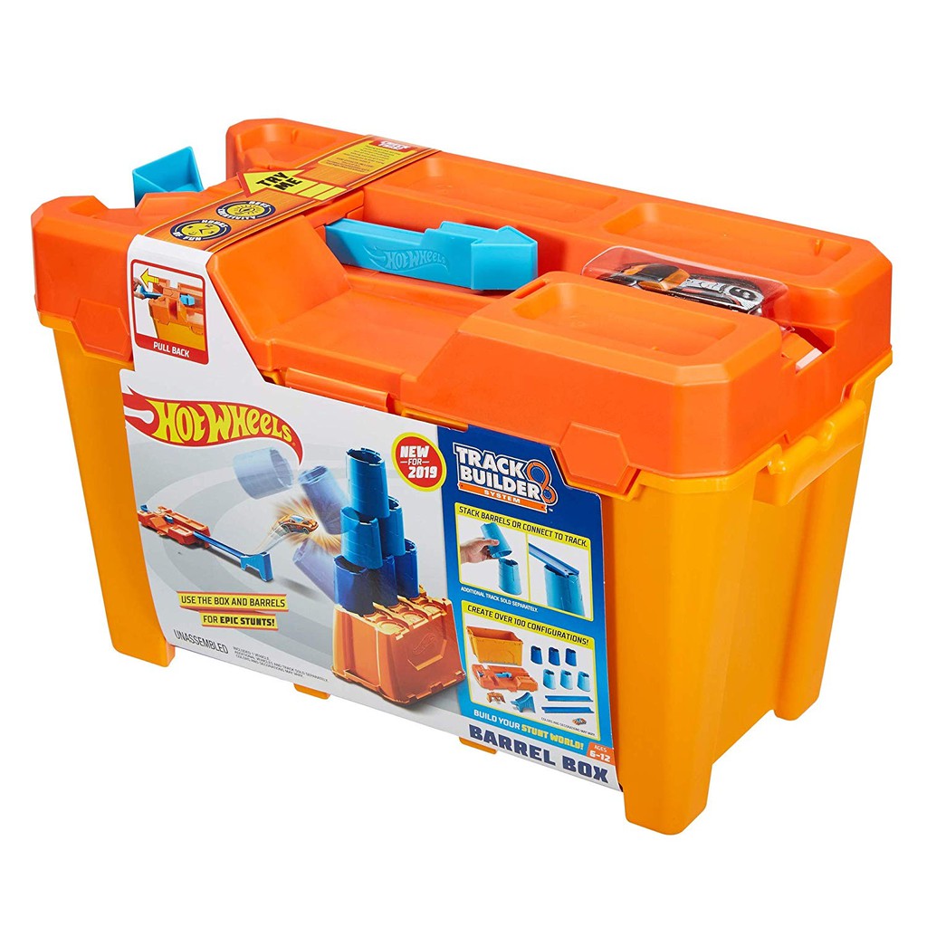 hot wheels track builder stunt box playset