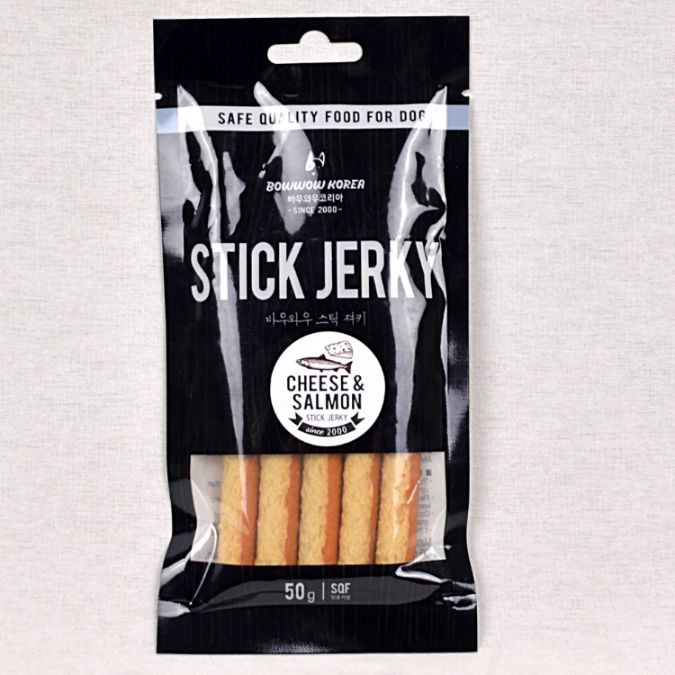 

BOWWOW Snack Anjing CHEESE And SALMON Stick 50g