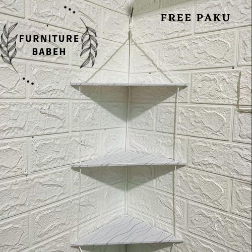 Rak Gantung Serbaguna 3 Tingkat Modern Minimalis