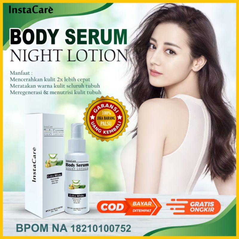 Hb malam Instacare pemutih kulit seluruh tubuh Bpom ori paket lotion brightening hb dosting asli mem