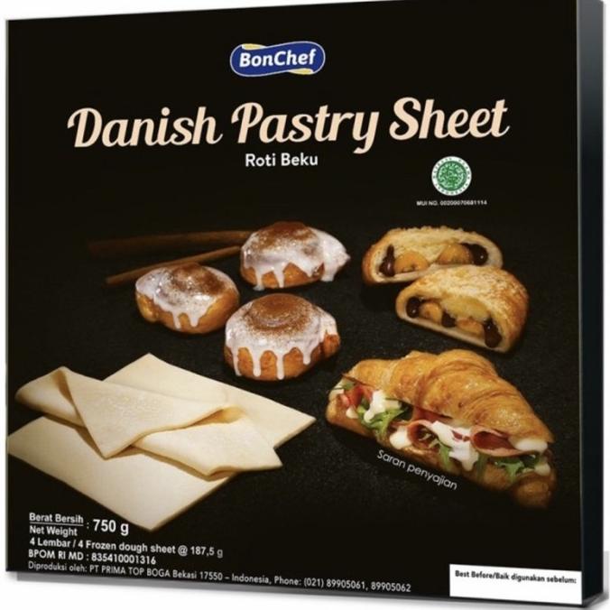 

MAKANAN BEKU / DANISH PASTRY SHEET BONCHEF 750GR NON COD