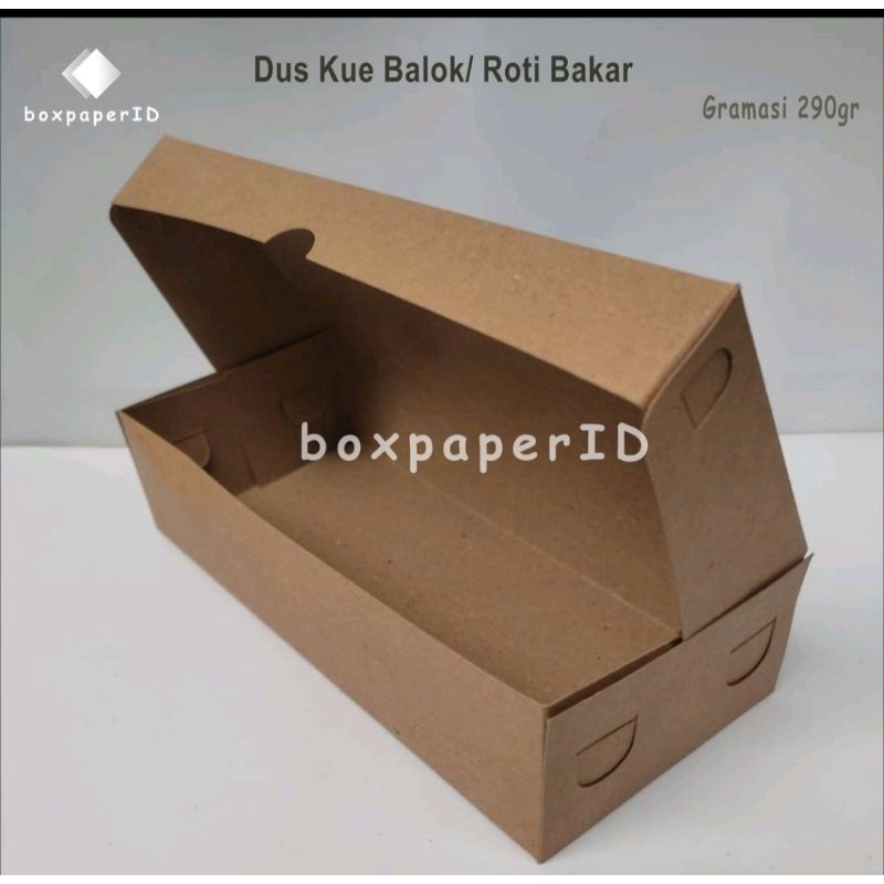 

Paper Box Brownis Laminasi Grosir Kemasan Kraft Murah 290gsm