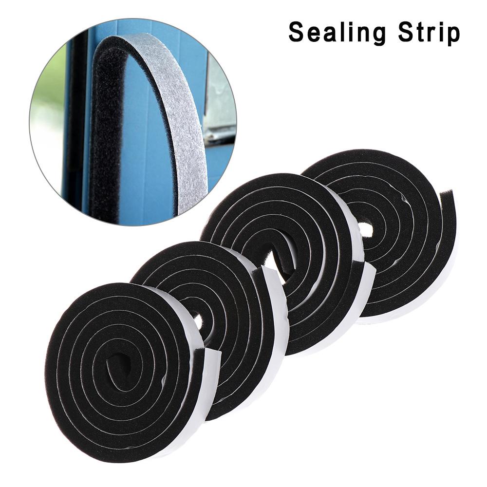 Populer 4Rolls/4M Sealing Strip Stiker Isolasi Anti Bising Pintu Tahan Angin