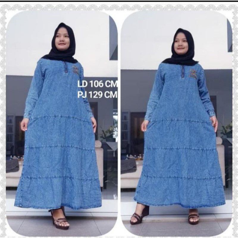 COD | GAMIS JEANS KEKINIAN 2020/GAMIS JEANS TERBARU 2020 /GAMIS JEANS WANUTA