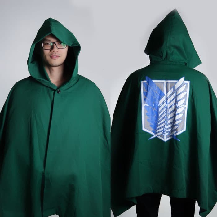 JUBAH ANIME SNK ATTACK ON TITAN SURVEY CORPS COSPLAY COAT SINGEKI NO KYOJIN