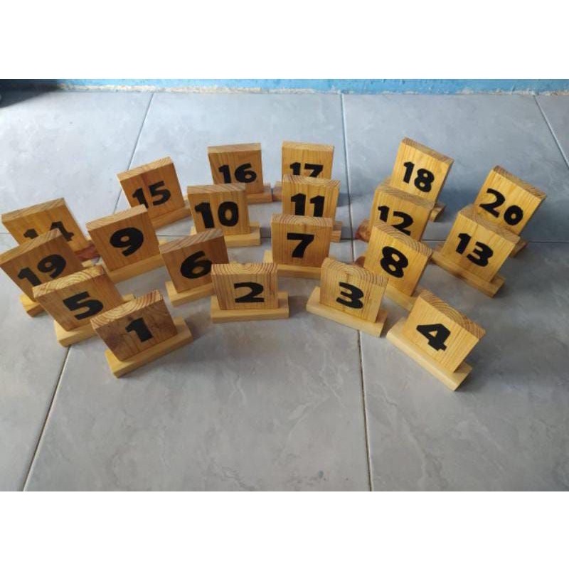 TERMURAH NOMER MEJA / nomer meja caffe / nomer meja warung / nomer meja warkop / nomer meja rumah ma