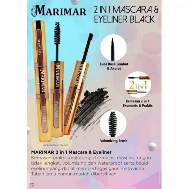 ☃Cutezz_Ching1☃Marimar 2In1 Mascara &amp; Eyeliner Black