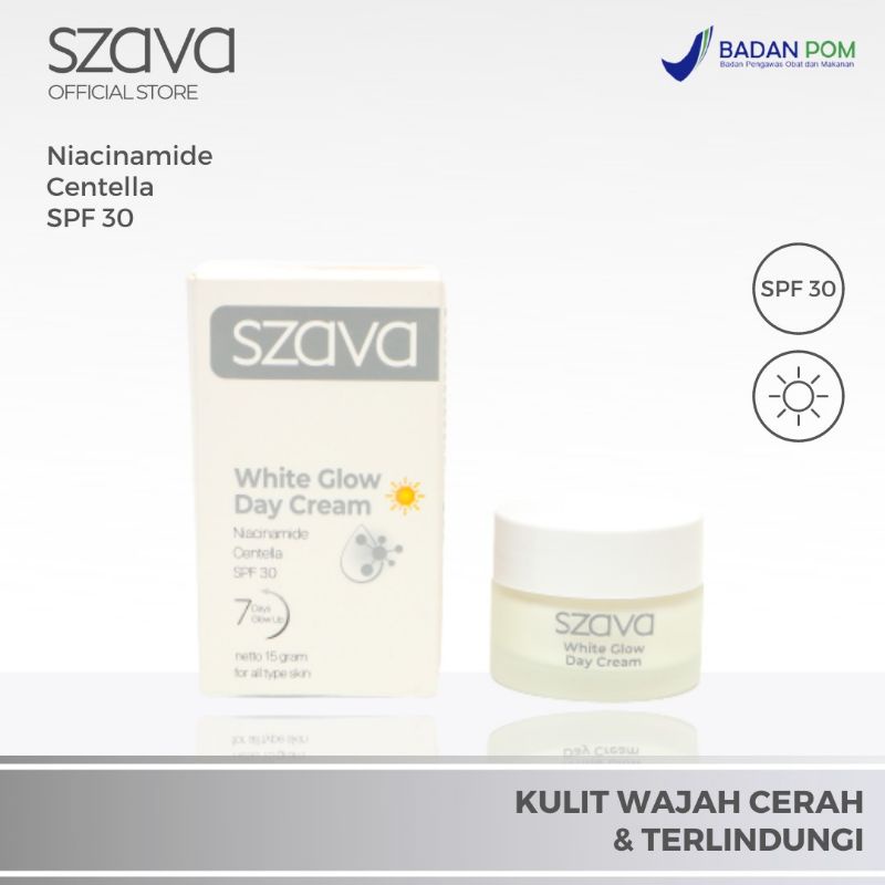 Whitening Day Cream Szava, Sunblok, Alas Bedak Bagus, Spf, Pelembab, Instan Cerah
