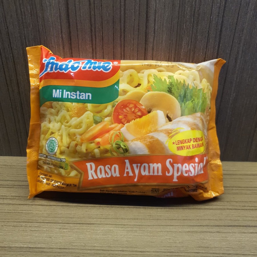 

Indomie Mi Instan Rasa Ayam Special Halal SNI 68 Gr