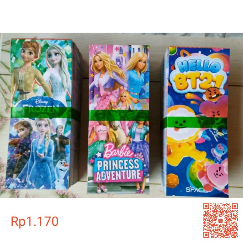 

Memo Panjang Warna Dan Motif BT21 Dan Motif Karakter Anak Perempuan