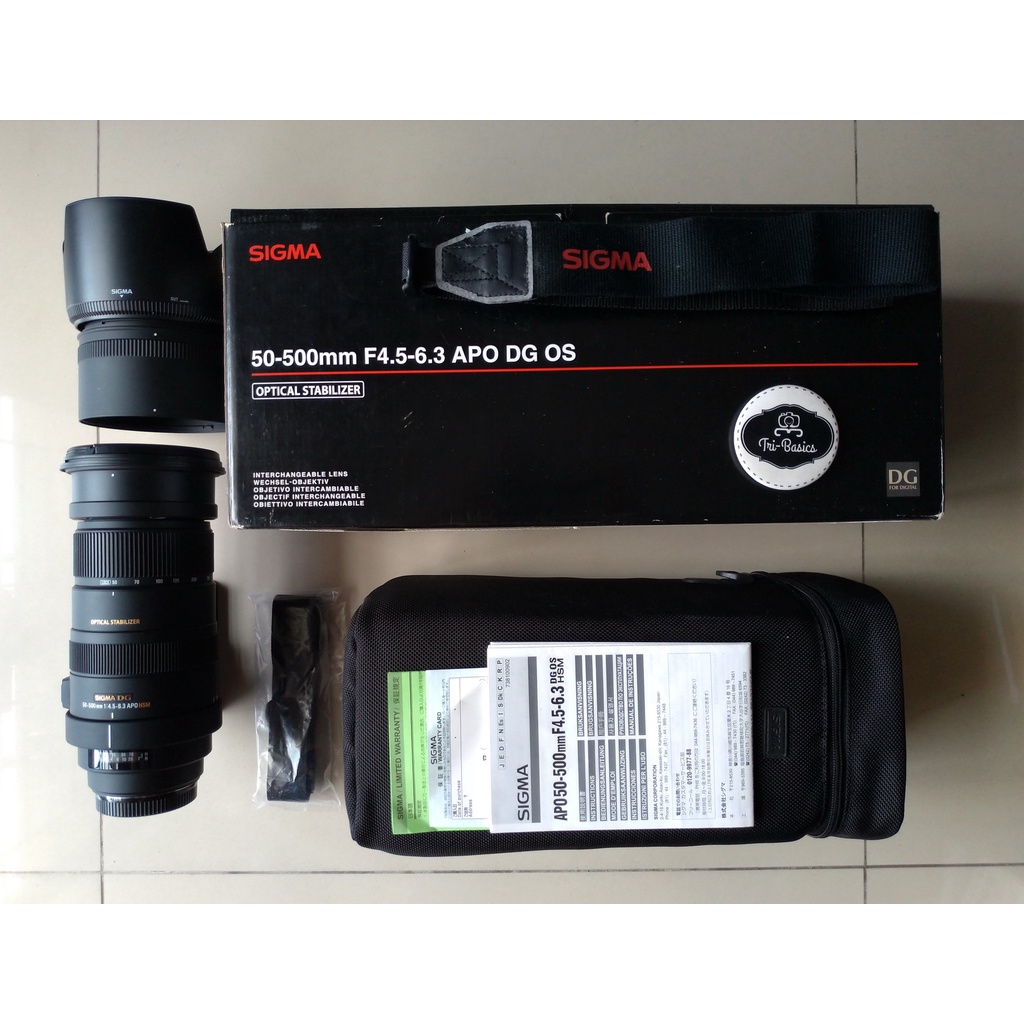 Lensa Sigma 50-500mm f/4.5-6.3 APO DG OS HSM for Canon bukan 150-500mm