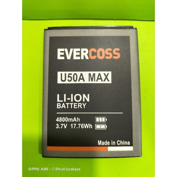 Baterai U50A max evercoss battery batrai batre Evercoss U50A max original