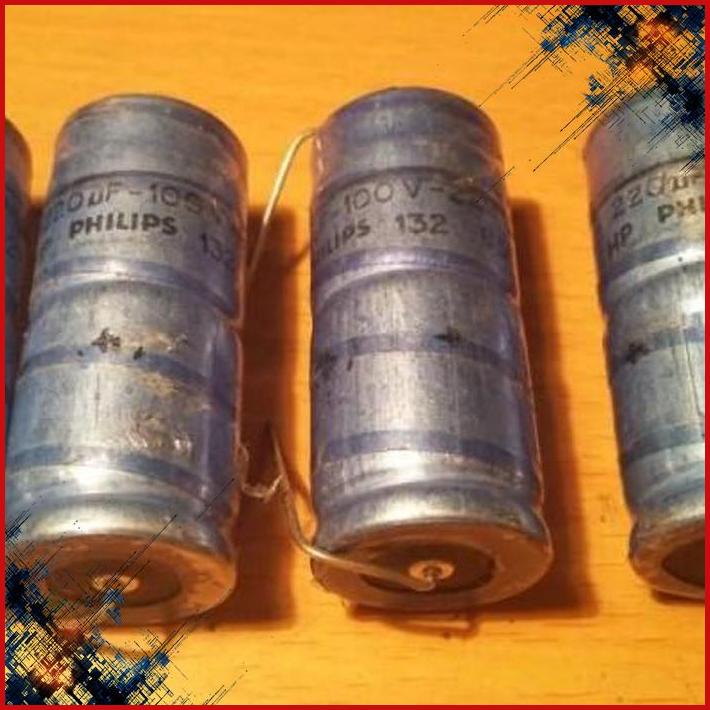 

Elko Elco axial 220uF/100v Philips Nos (cover plastik agak lecet)