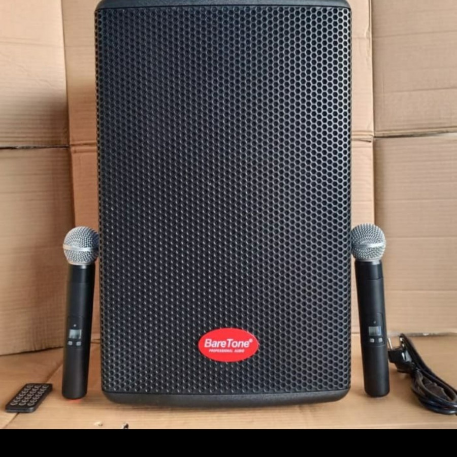 Baretone Max 10He speaker aktif 10 inch portable bluetooth mic wireless