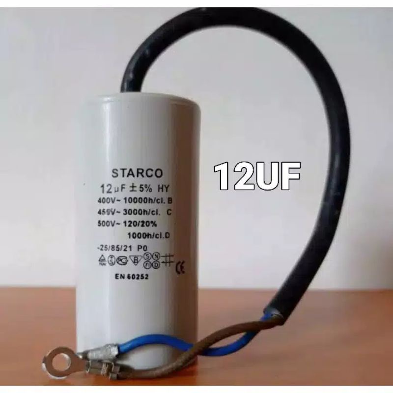 Kapasitor Sanyo ,  Bulat , Capasitor , Pompa Air 6 ,8 , 10 , 12 , 14  , 16, 20 , 25  , 30 UF450V