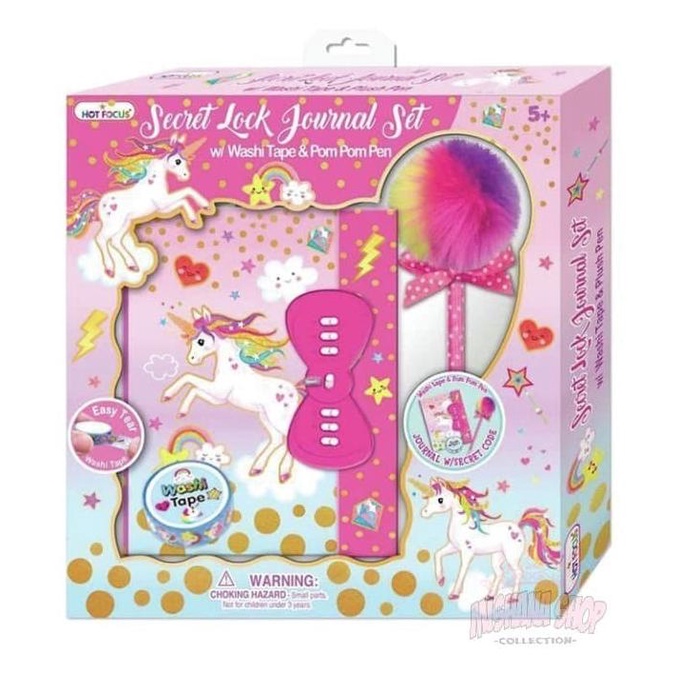 

Mainan Unicorn Hot Focus Secret Lock Journal Set Unicorn