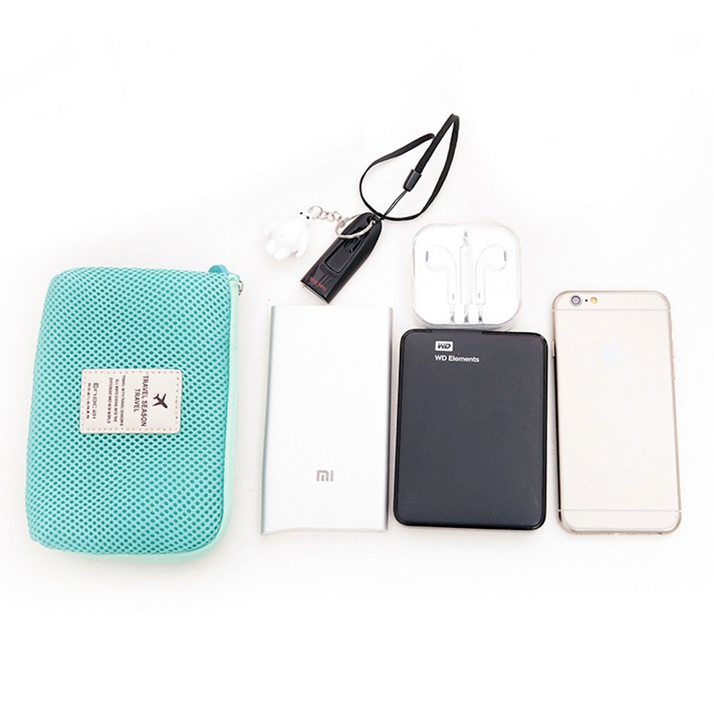 Cable Pouch BESAR - Hp &amp; Accessories Organizer Bag - 3 Warna Pilihan