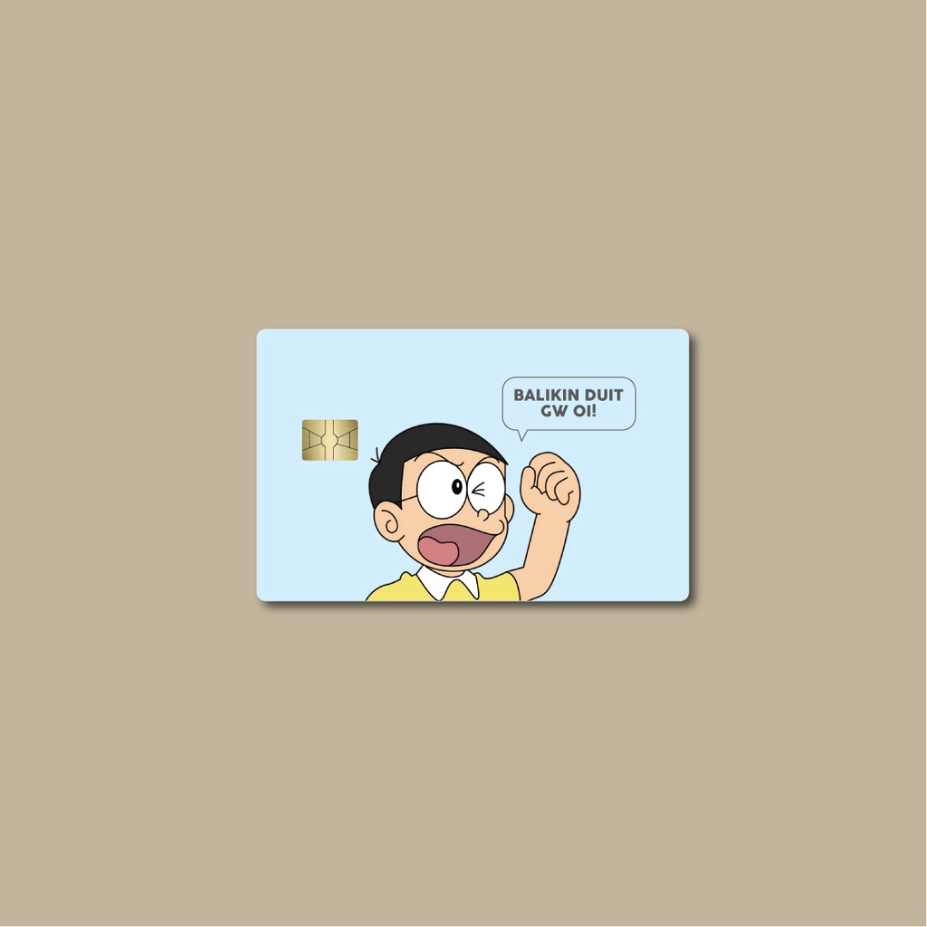 Nobita Doraemon Edition | Skin atm Garskin Stiker atm Flazz Emoney (Tutu Studio)