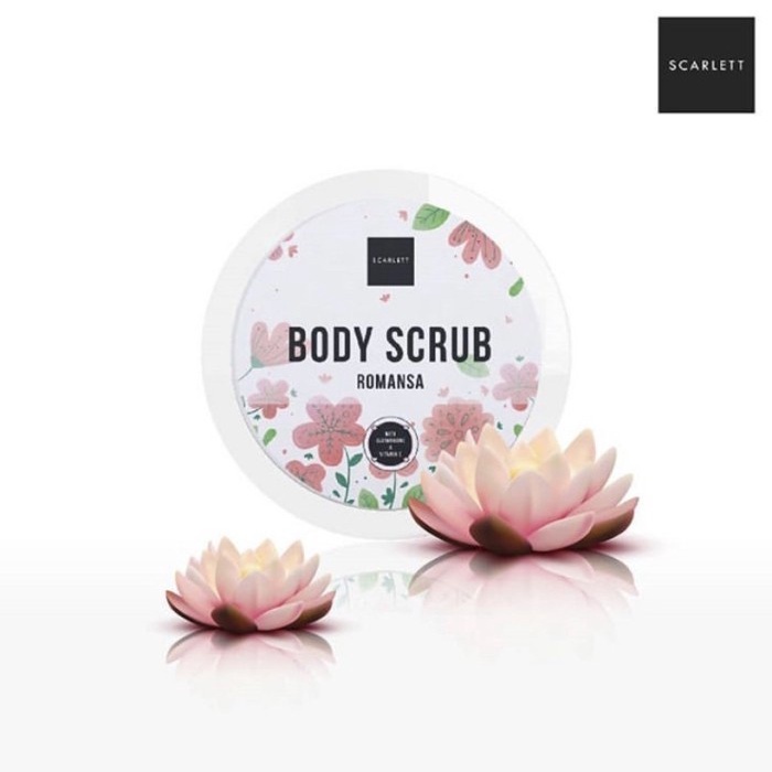 SCARLETT Whitening BODY SCRUB ROMANSA by Felicya Angelista LULUR