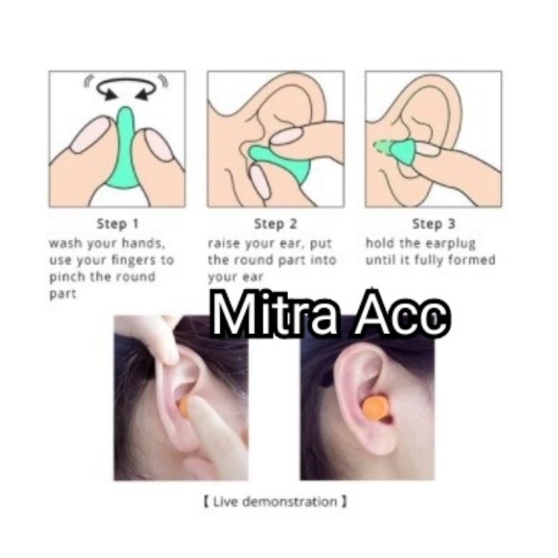 Earplug +Box Alat Penutup Kuping/ Sumbat Telinga Busa Plugs Anti Bising Kerja Tidur Berisik