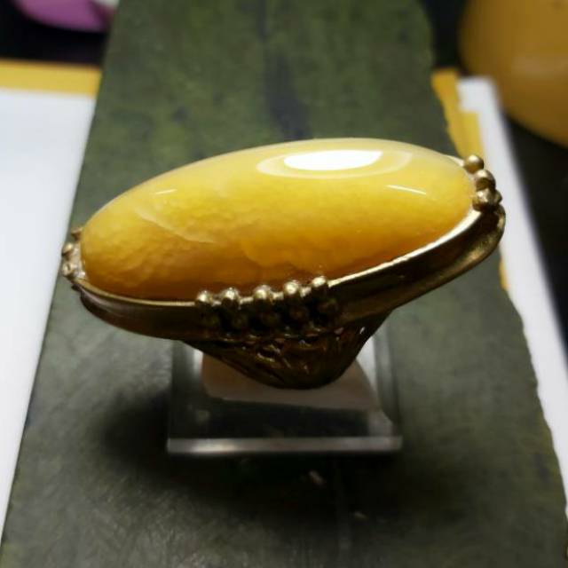 Cincin Batu Akik Pandan Nanas Lumut