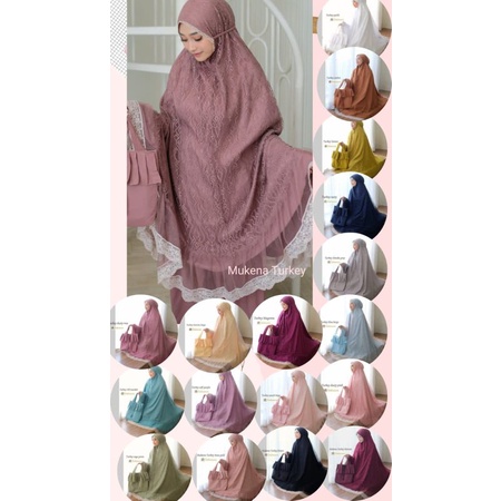 MUKENA TURKEY BY DALANOVA - MUKENA SESERAHAN - MUKENA COUPLE IBU ANAK