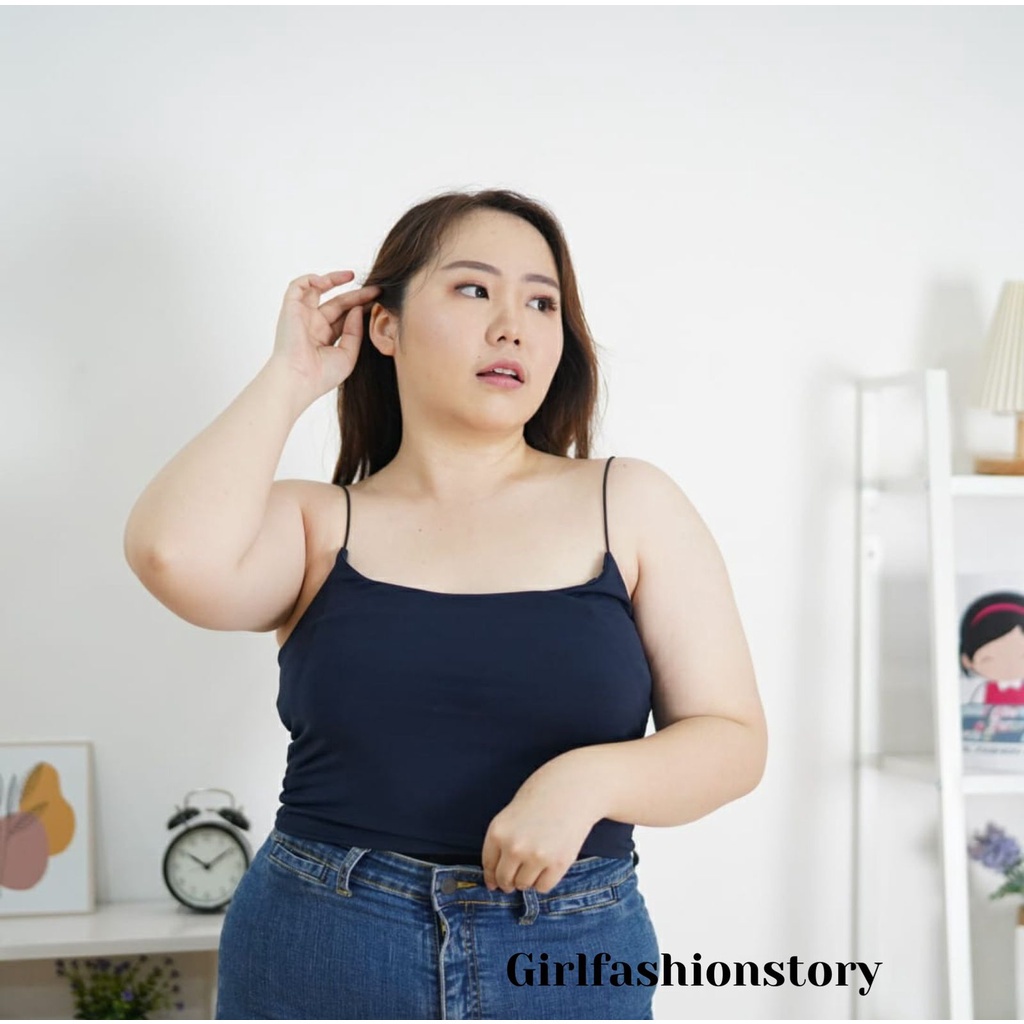 BEFAST - ZFS OOTD Wanita Tanktop ISABELA / [PLUS SIZE] OVAL TANKTOP / Pakaian Tanktop Kasual / Daleman Tanktop Wanita / Tanktop Polos Kekiniaan Remaja / Terlaris