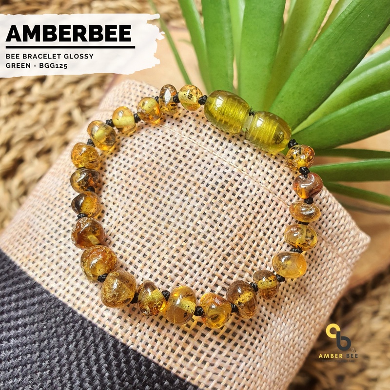 Gelang Amber KHUSUS NEW BORN Premium Baltic by Amber Bee