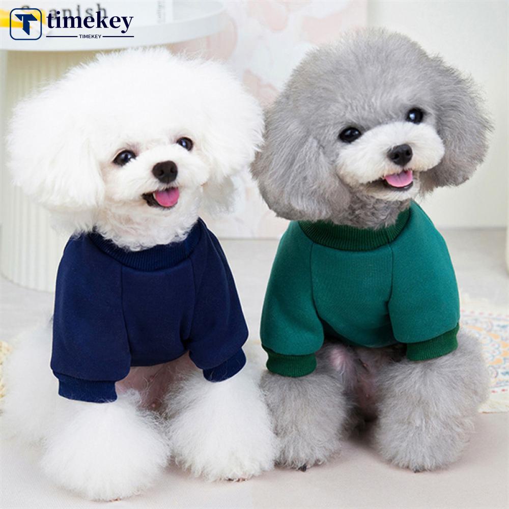 Timekey Baju Anjing French Bulldog Kecil Chihuahua B8L8 Bahan Fleece Lembut Untuk Musim Dingin