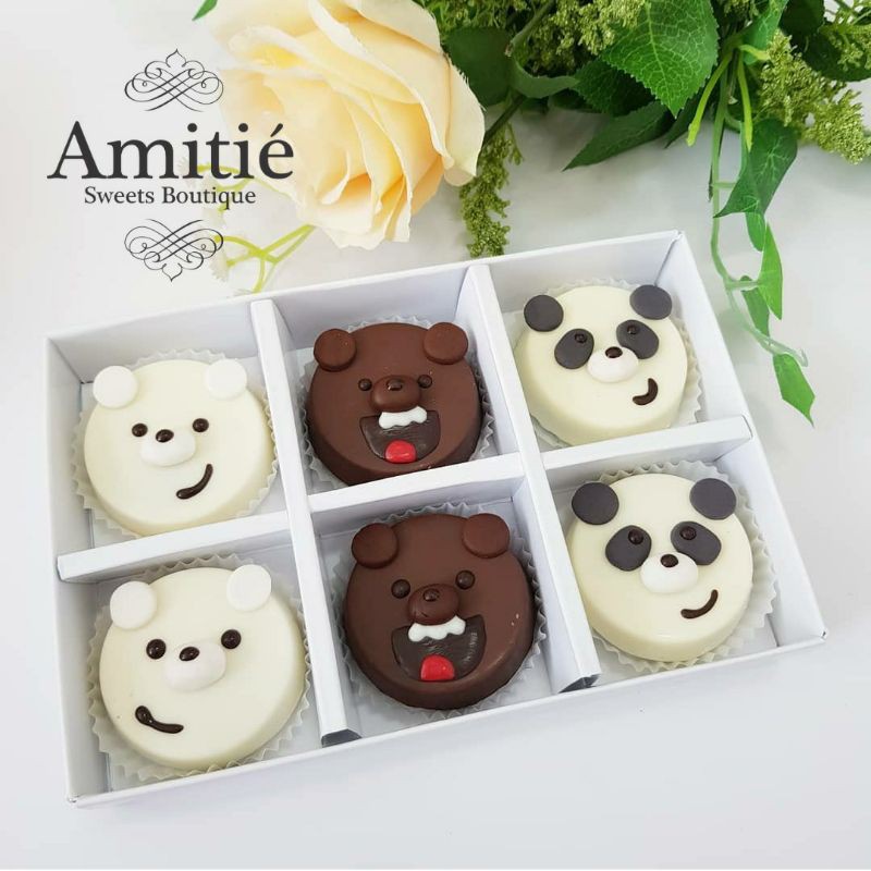 

Coklat Oreo We Bare Bears - 1 Box isi 6 / Coklat Karakter